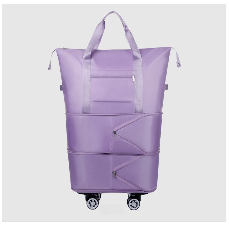 Expandable Fitness Travel Bag – Wet-Dry Storage & Wheels