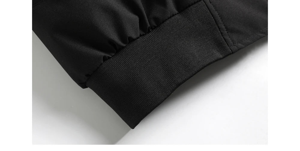 Men's Hooded Windbreaker Jacket – Zip-Front Casual Layer
