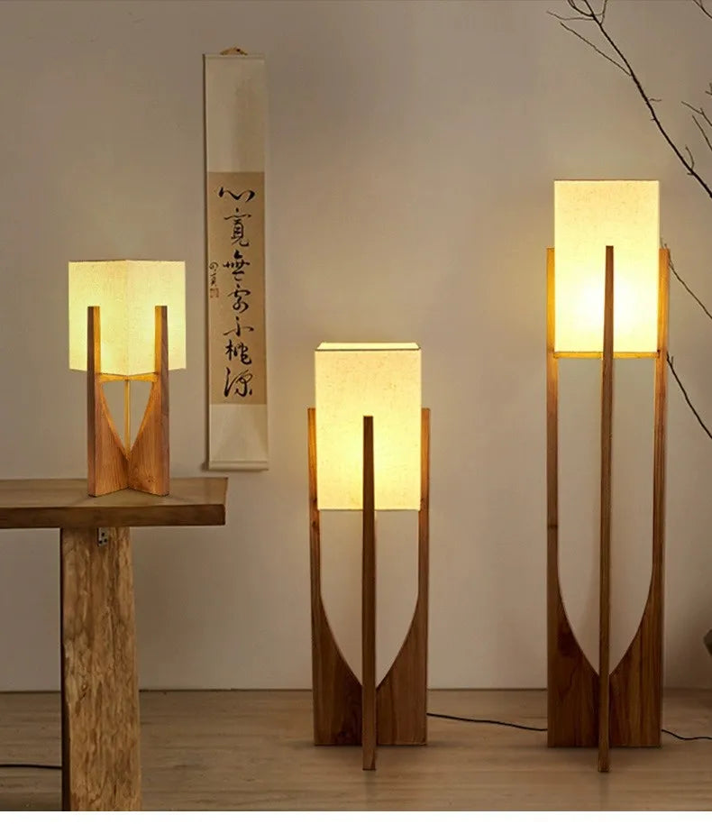 Wooden Lamp – 53, 82 & 145 cm Designs