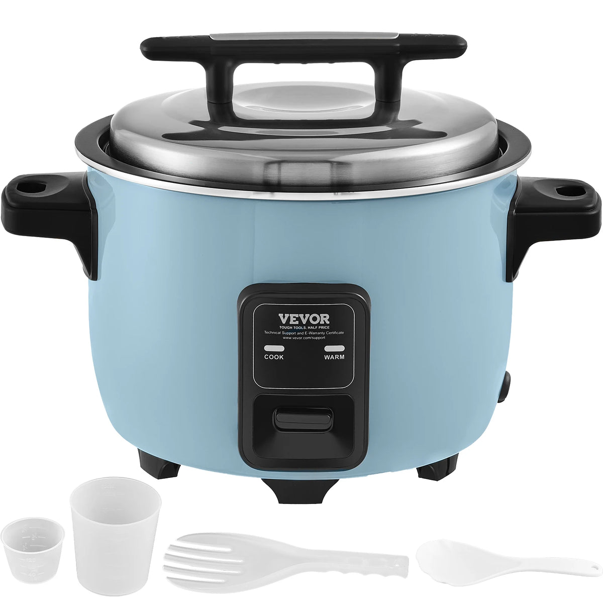 SucceBuy Commercial Rice Cooker – 8L, 10L & 13L, Non-Stick Aluminum Pot, 24-Hour Keep Warm for Restaurant & Buffet