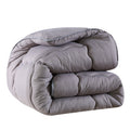 Thick Winter Hotel Quilt Comforter – Grey Quilted Blanket, Queen & King, 220x240cm