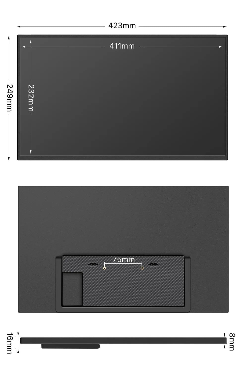 18.5-Inch Portable Monitor – 100Hz Full HD IPS