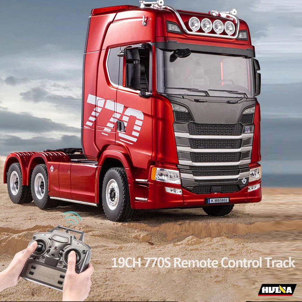 HUINA 1501 1/18 Scale 770S Alloy RC Engineering Tractor Truck with Light & Sound