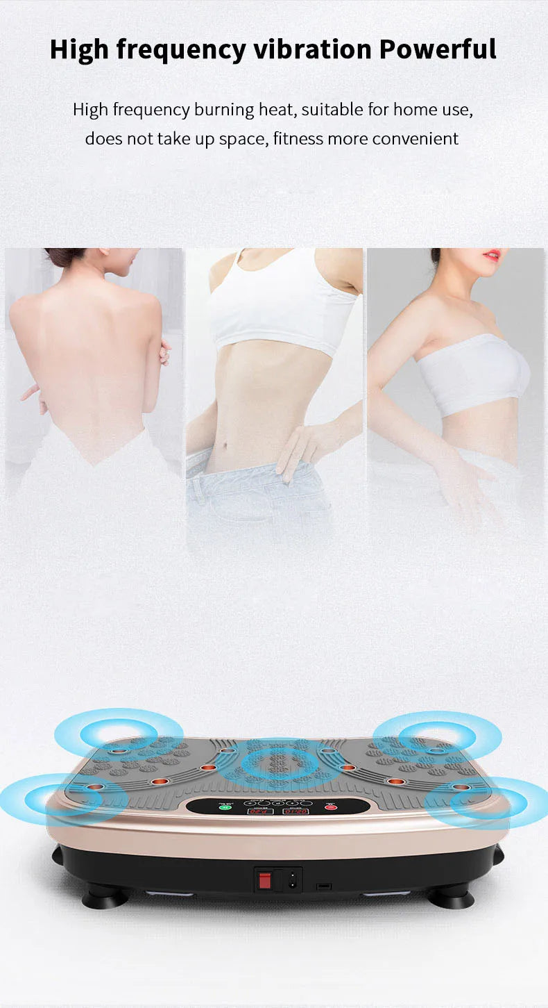Crazy Fit Whole Body Vibration Plate Machine — Home Cardio & Weight Loss Fitness Platform