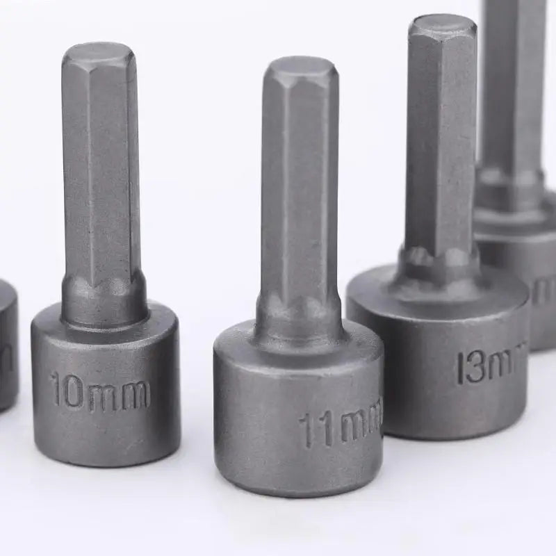Tighten. Drive. Done. — 9-Piece Hex Socket Nut Driver Set | 5mm–13mm Sleeve Nozzles, Screwdriver Bits & Socket Wrenches