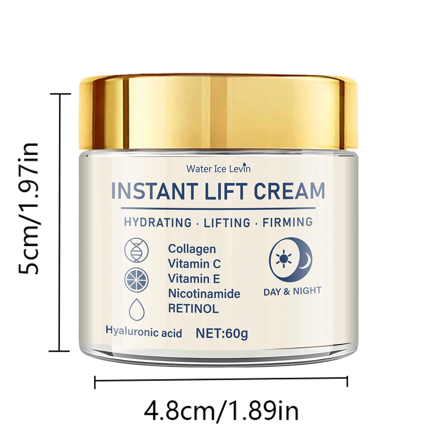 Facial Firming & Lifting Cream – Retinol, Collagen & Hyaluronic Acid Moisturizer 60g