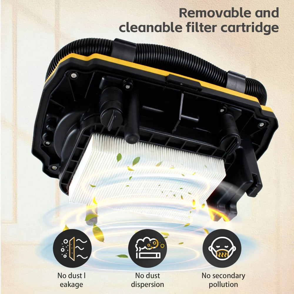 Brushless Cordless Wet/Dry Vacuum – Compatible with DeWalt 12V–24V Batteries (Tool Only)