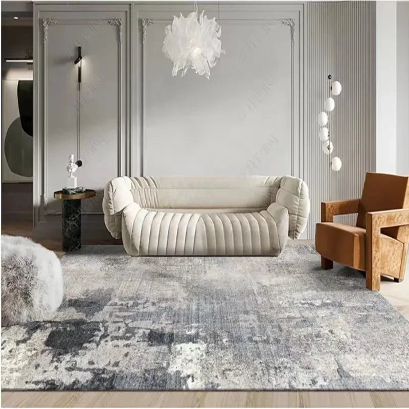 Modern Nordic Soft Lounge Rug – Washable Anti-Slip Large Area Carpet for Living Room & Bedroom, 24 Colors & 10 Sizes