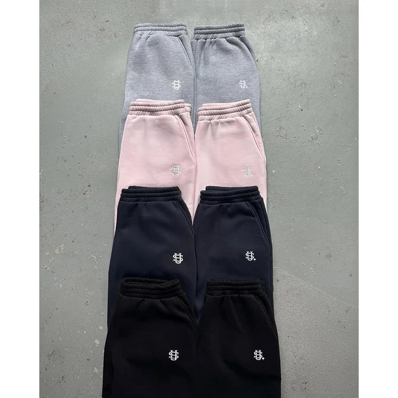 Men's Solid Color Oversized Hoodie & Sweatpants Set – Loose Pullover Street Fashion