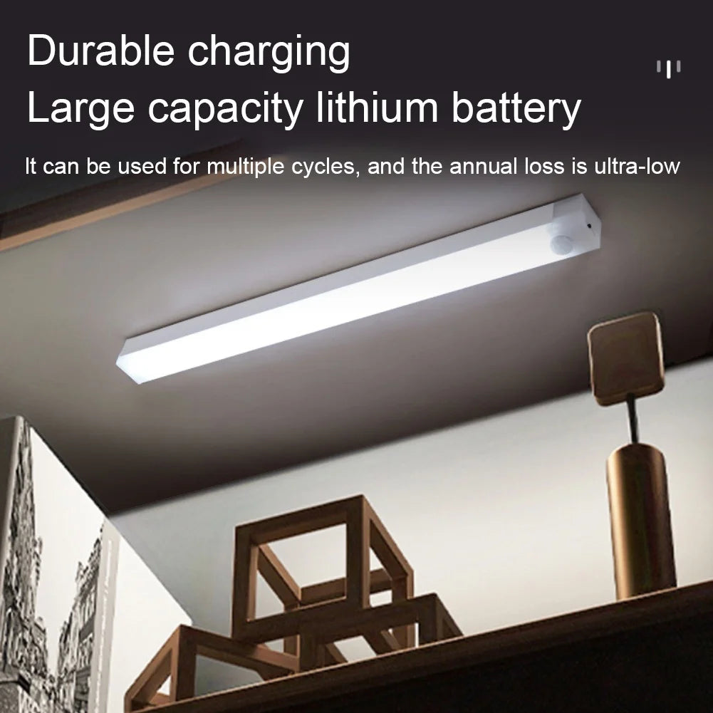 Motion Sensor LED Night Light – USB-C Rechargeable, 3 Color Temps, Wireless Cabinet & Staircase Lamp