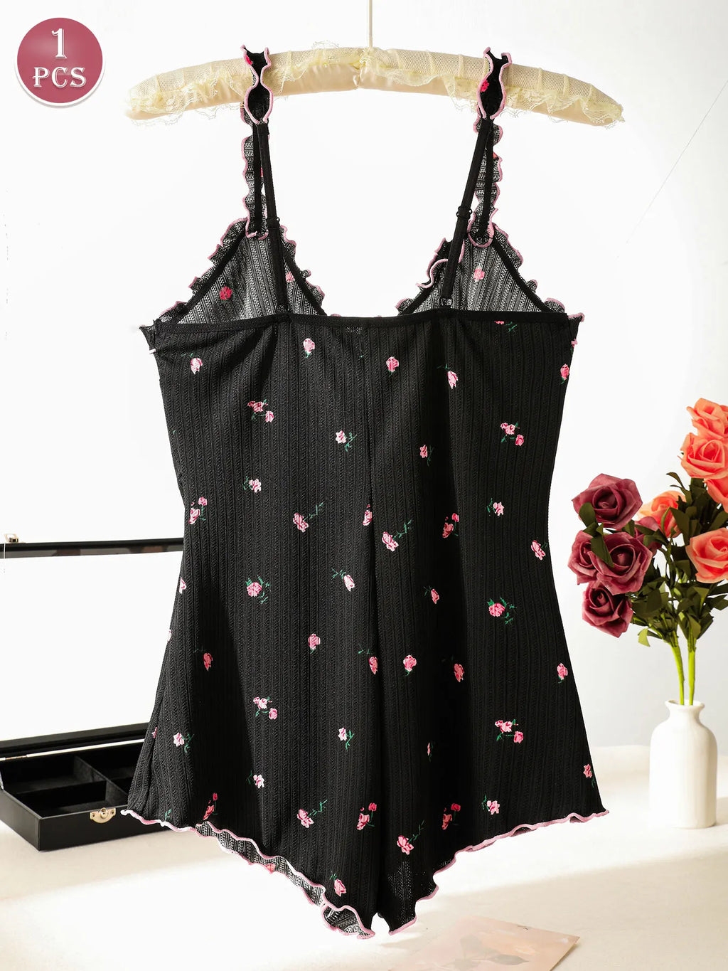 Women's Sleeveless One-Piece Pajama Jumpsuit | Casual Loungewear Sleepwear