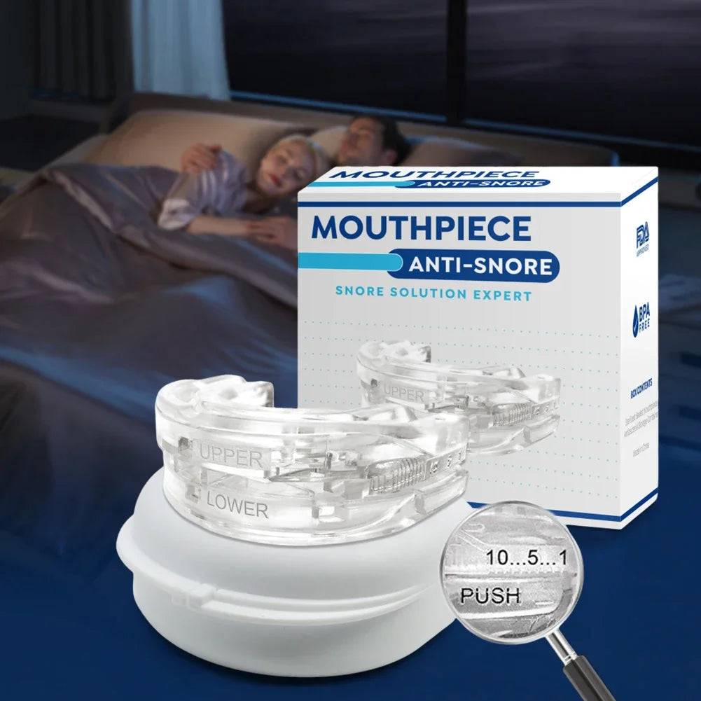 Anti-Snoring Mouth Guard — Teeth Grinding & Sleep Apnea Relief Device