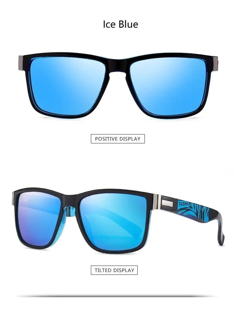 Fashionable Vintage Square Sunglasses | Luxury Designer Driving Fishing Eyewear for Men & Women