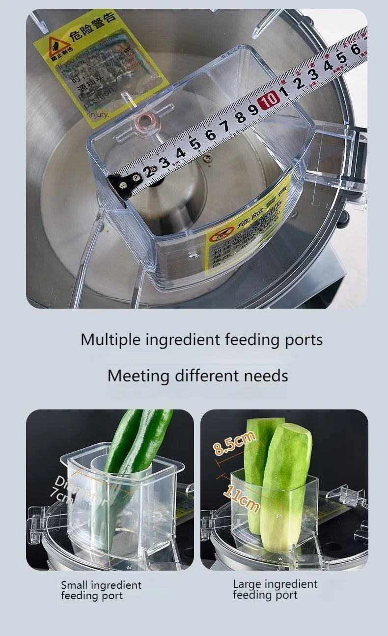 HomeWare M1 Multifunctional Vegetable Cutter & Food Processor – Cube, Shred & Slice, Large-Caliber Inlet