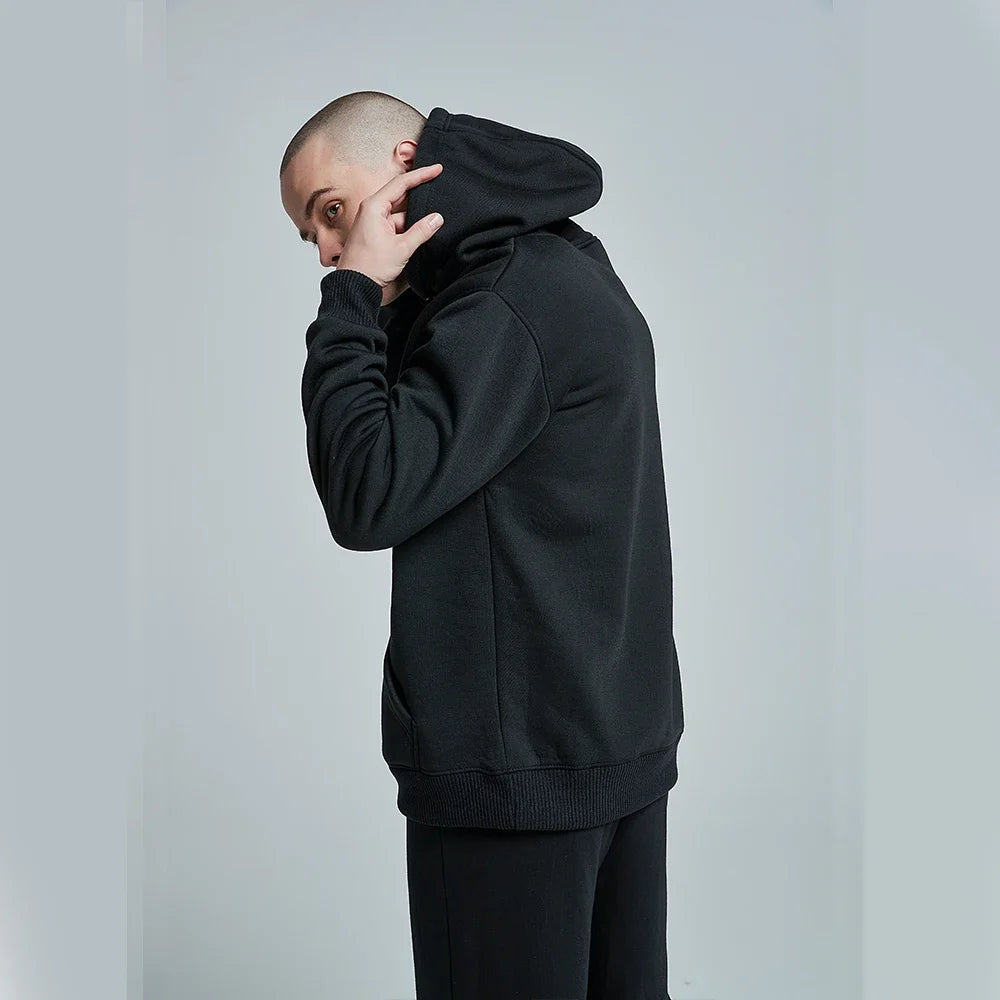 Men's Fleece Oversized Pullover Hoodie — Warm Casual Multi-Color Sweatshirt
