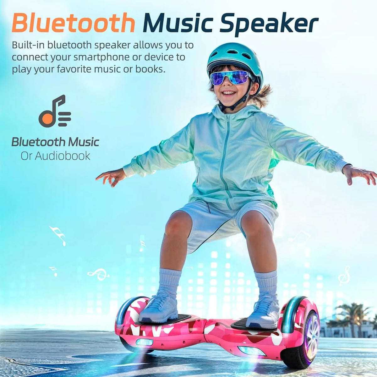 Self-Balancing Hoverboard Scooter – Bluetooth LED