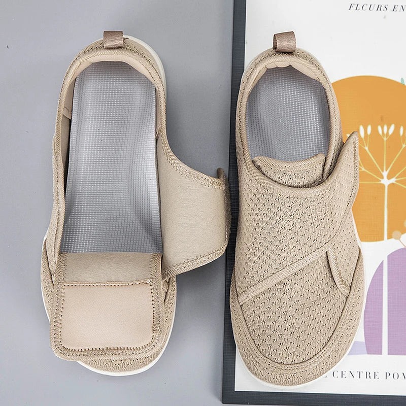 Adjustable Diabetic Open Shoes for Men & Women – Wide Fit Orthopedic Sandals for Swollen Feet, Hallux Valgus & Bunion Relief