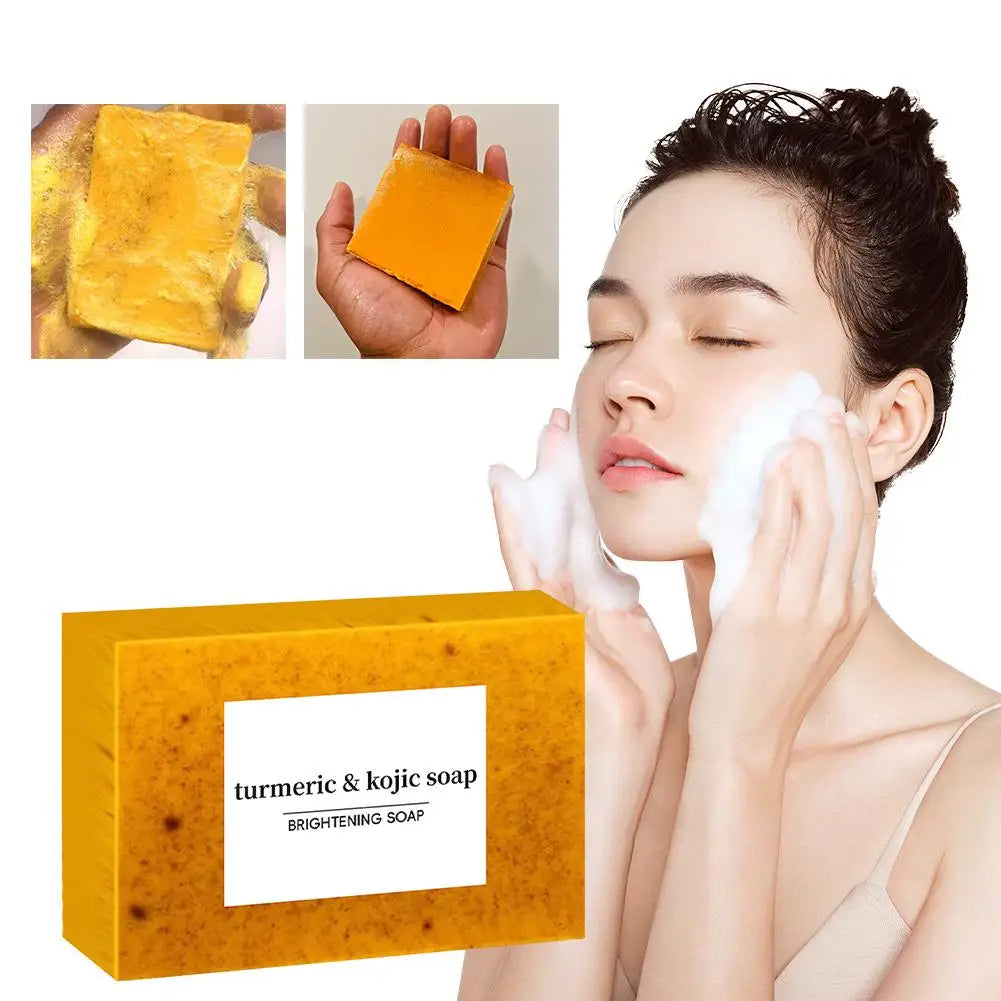 Turmeric Lemon Kojic Acid Soap Bar – Brightening, Dark Spot & Acne Facial & Body Soap