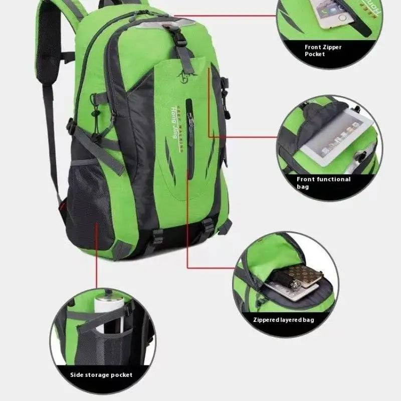 Large Capacity Outdoor Hiking Backpack – Waterproof Climbing Rucksack for Men & Women