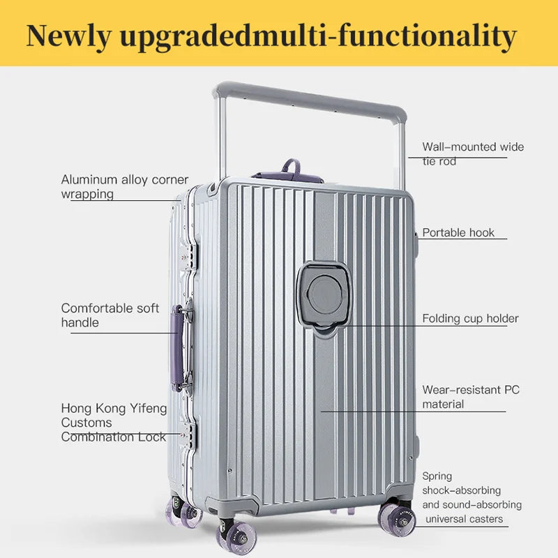 Sushimu PC Luggage – Expandable Spinner Suitcase with TSA Lock
