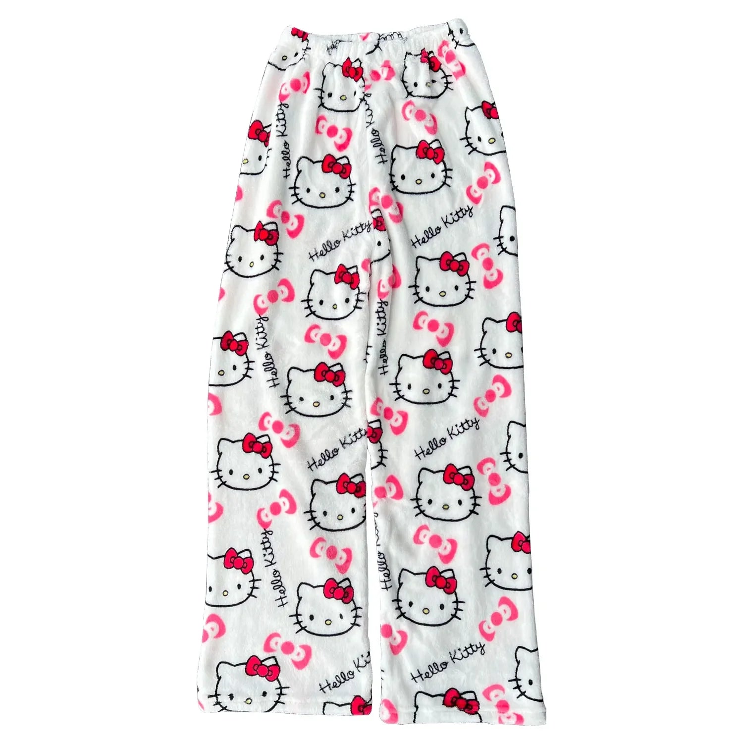 Y2K Hello Kitty Anime Pajama Pants | Cartoon Couple Casual Homewear Trousers