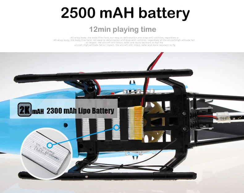80cm Large 3.5CH RC Helicopter – Extra Durable Remote Control Aircraft for Kids & Outdoor Use