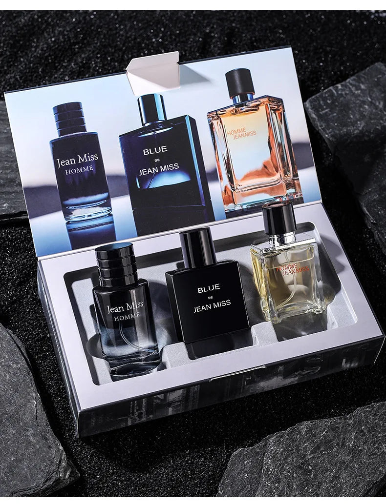 Men's Wild Fragrance Gift Set 3x30ml Eau de Toilette – Long-Lasting Masculine Scent