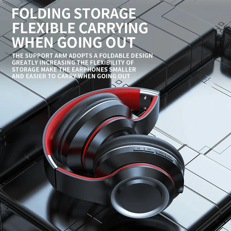 Shoumi Wireless Bluetooth Headphones — TF Card & MP3