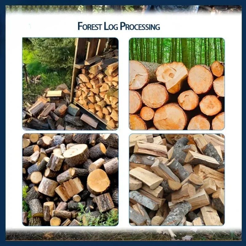 2-in-1 Hydraulic Log Splitter & Firewood Processor – 13.5HP Gas, 5m³/H for Home & Commercial
