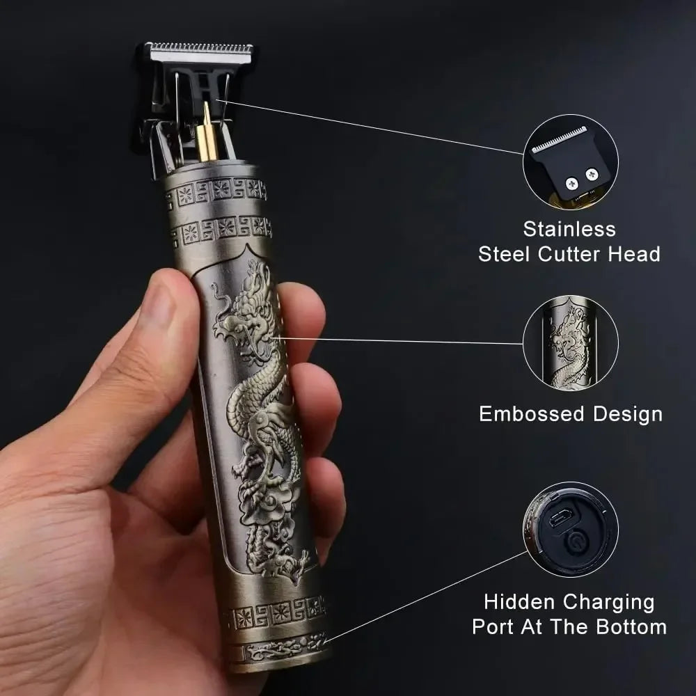 T9 Professional Hair Clipper & Beard Trimmer – Wet/Dry, USB Fast Charge, 90-Min Runtime, CE