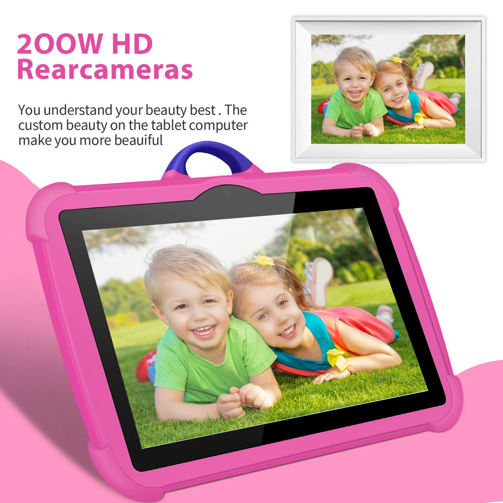 BDF 7" Kids Study Tablet – 4GB RAM, 64GB, Android 13, 5G Wi-Fi, Dual Camera