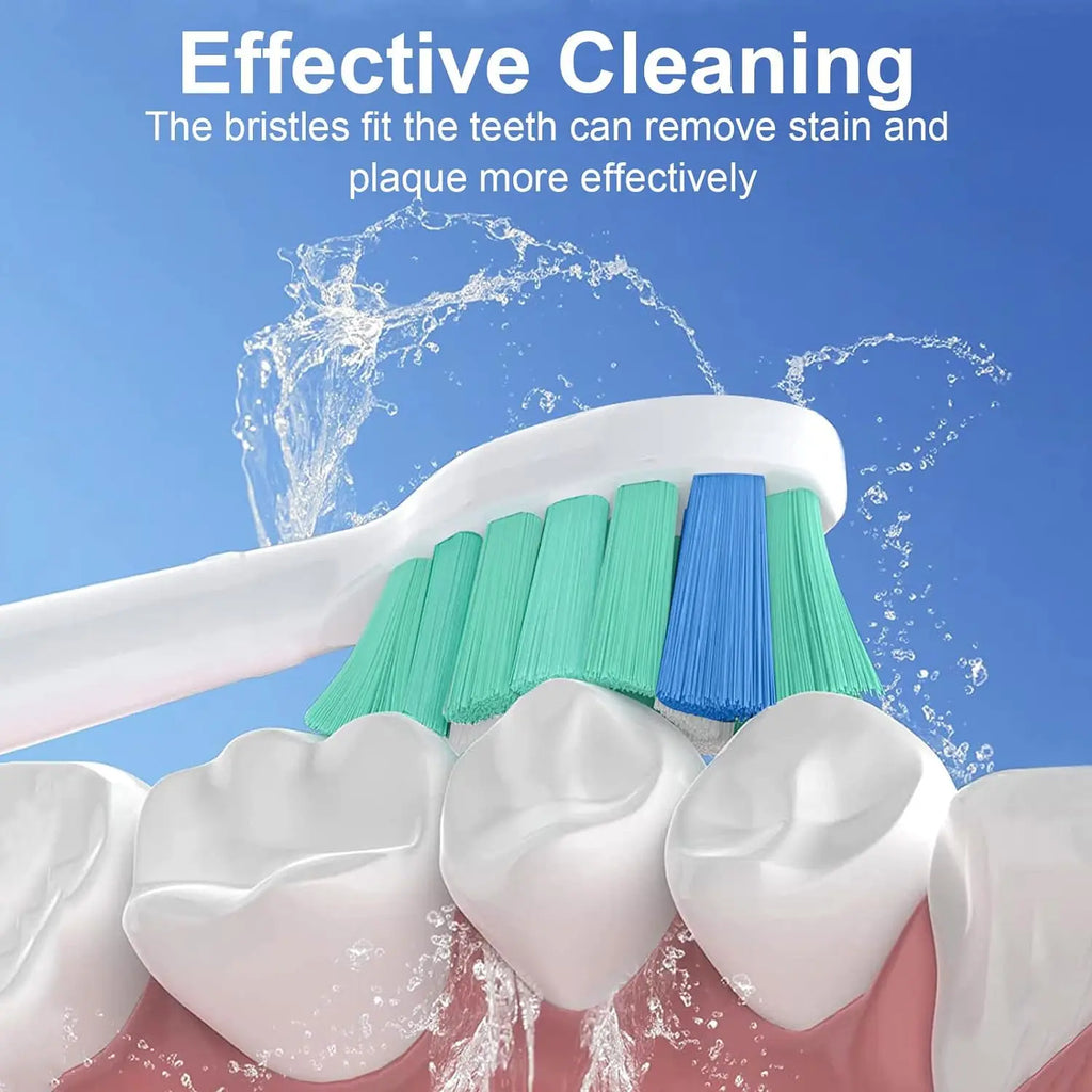Philips Sonicare Compatible Replacement Toothbrush Heads – 4 to 16 Pack, Indicator Bristles, Deep Clean
