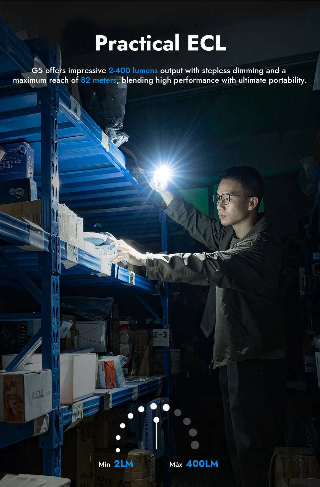 Wuben G5 EDC Pocket Flashlight – 400 Lumens, Dual Light Sources, RGB & USB-C Rechargeable