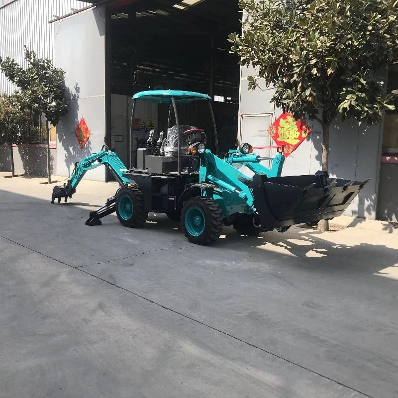 Diesel 4x4 Backhoe Loader – Mini Towable Front Loader & Rear Excavator