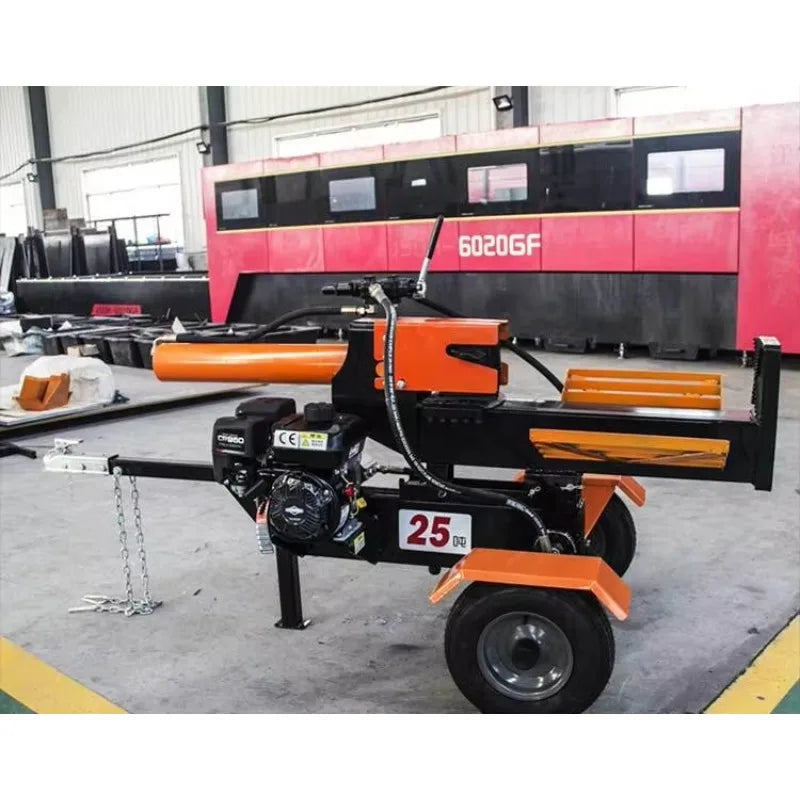 25 Ton Gasoline Log Splitter – Hydraulic Firewood Processor for Farm & Home Use