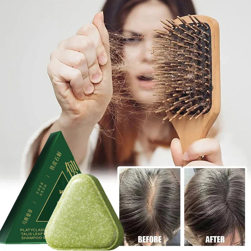 Arborvitae & Usman Grass Shampoo Soap Bar – Anti-Dandruff, Hair Loss & Oil Control