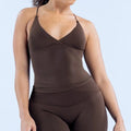 Women's Seamless Cross Sports Vest – Padded Backless Yoga Gym Workout Fitness Camisole