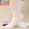 Plus Size Diabetic Varicose Vein Socks – 3 Pairs Cotton Loose Mouth EU 35-50 Men & Women