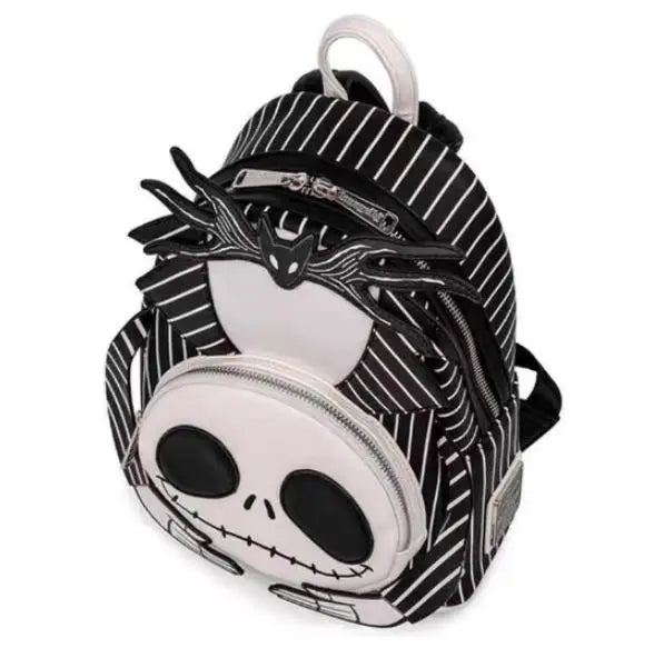 Nightmare Before Christmas Jack Pumpkin Glow Anime Backpack – Cartoon Character Bag for Women & Students