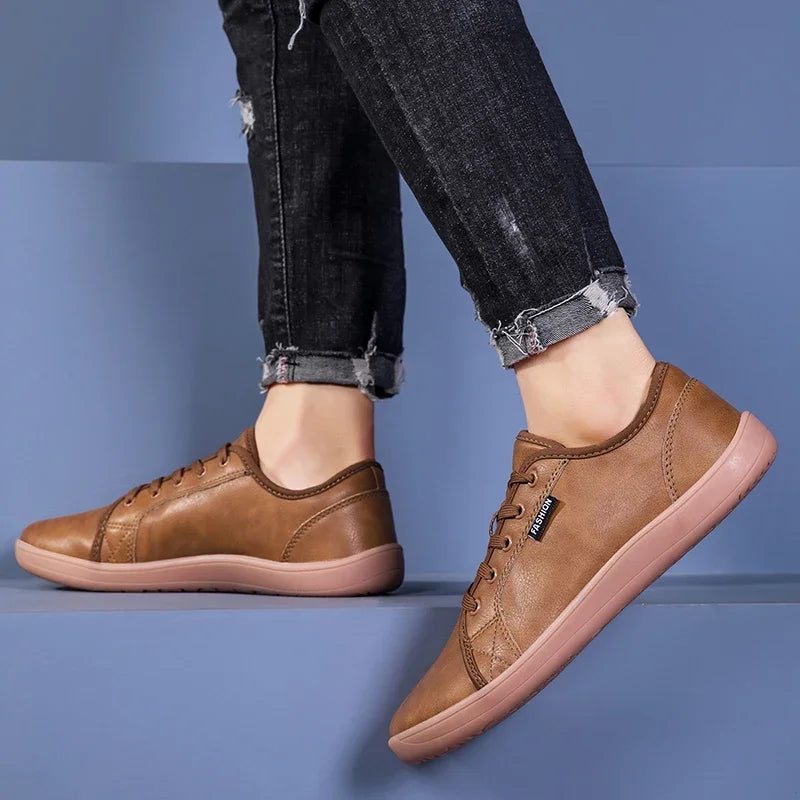 Men's Waterproof Barefoot Minimalist Sneakers — Wide Toe