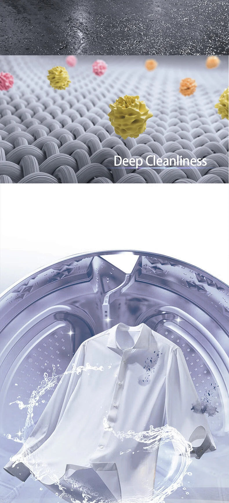 12KG Automatic Stackable Washer-Dryer Combo — Inverter BLDC Motor, Turbo Wash, Quick Dry for Home & Commercial Hotel Use