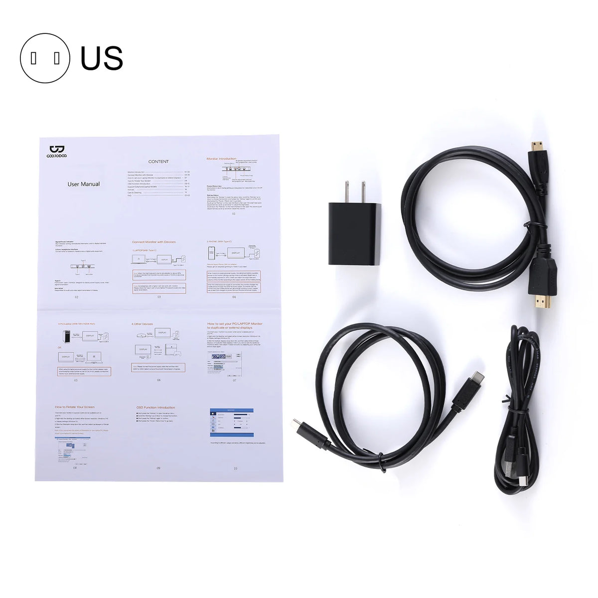 15.6-Inch Dual Screen Portable Monitor – Full HD IPS Touch