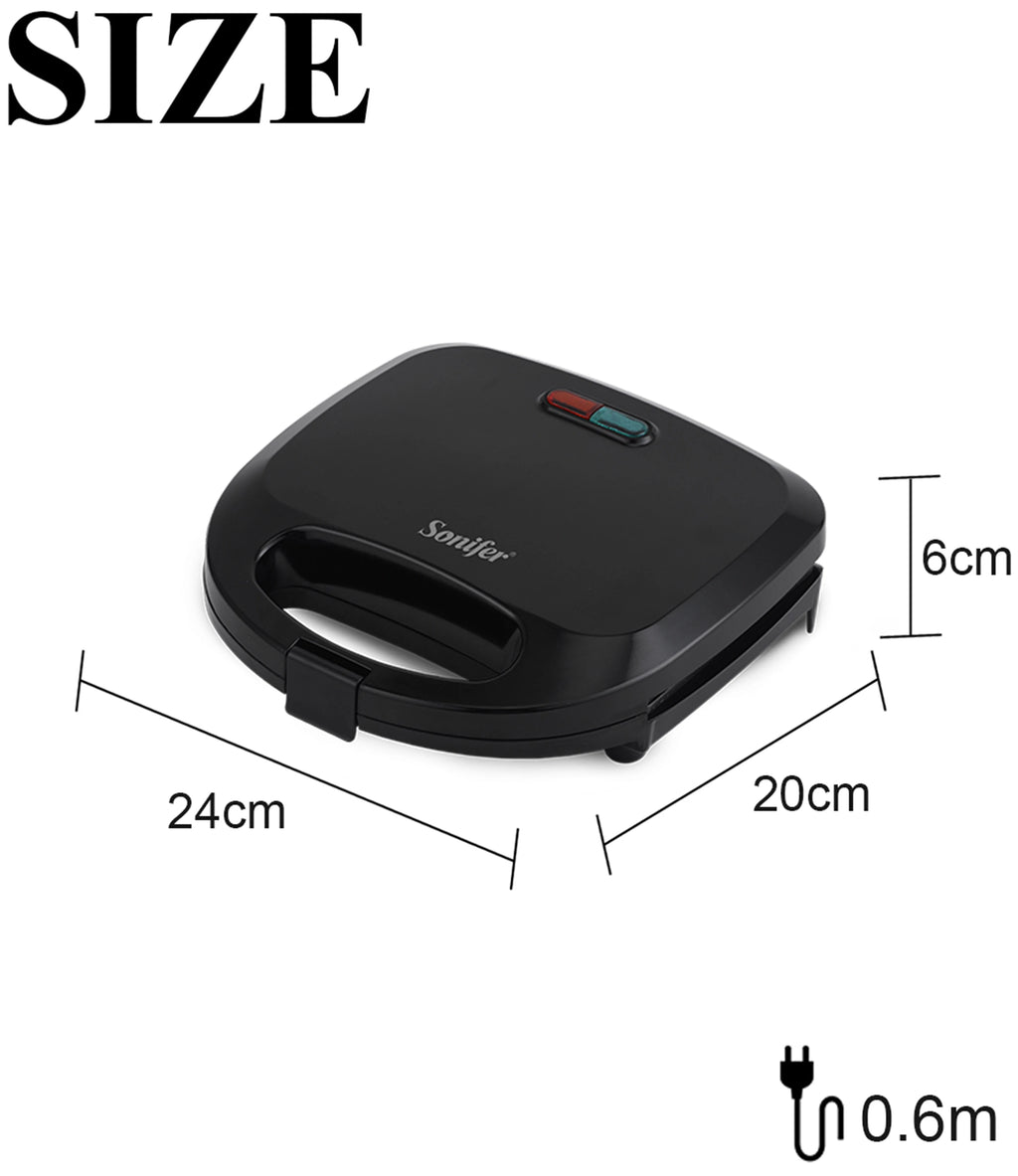 Sonifer 750W Electric Walnut Cake & Waffle Maker – Non-Stick Iron Pan, Breakfast Kitchen Appliance