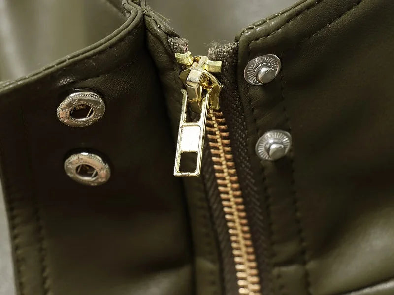 Women's Faux Leather Cropped Bomber Jacket – Zip-Up Moto Biker Coat