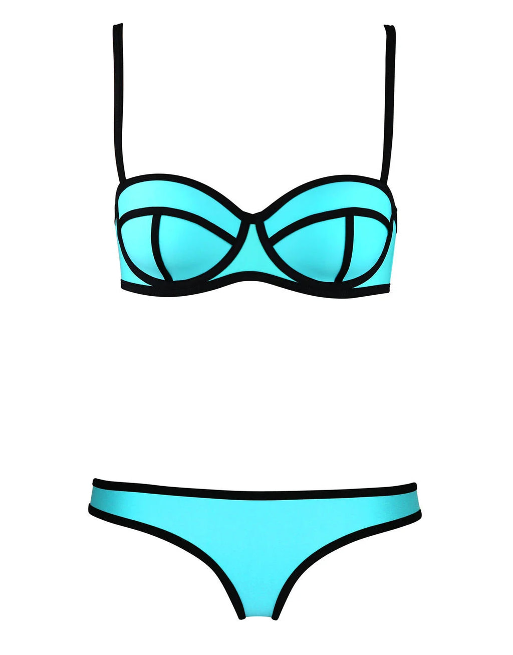 Spaghetti Strap Backless Bikini 2-Piece Set — Women's Split Swimsuit 2025