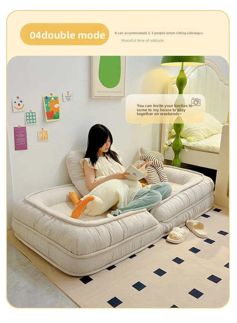 Folding Tatami Floor Sofa with Foam Cushioning
