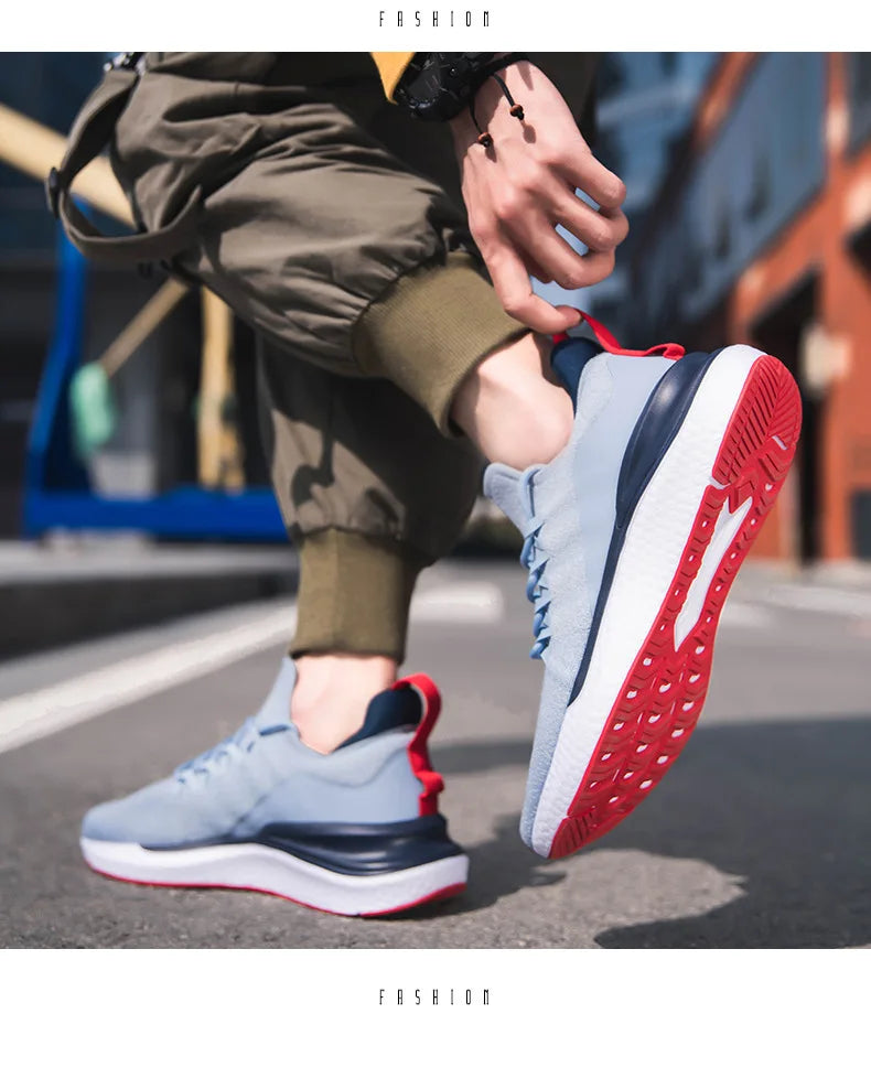 Men's Lightweight Mesh Lace-Up Sneakers