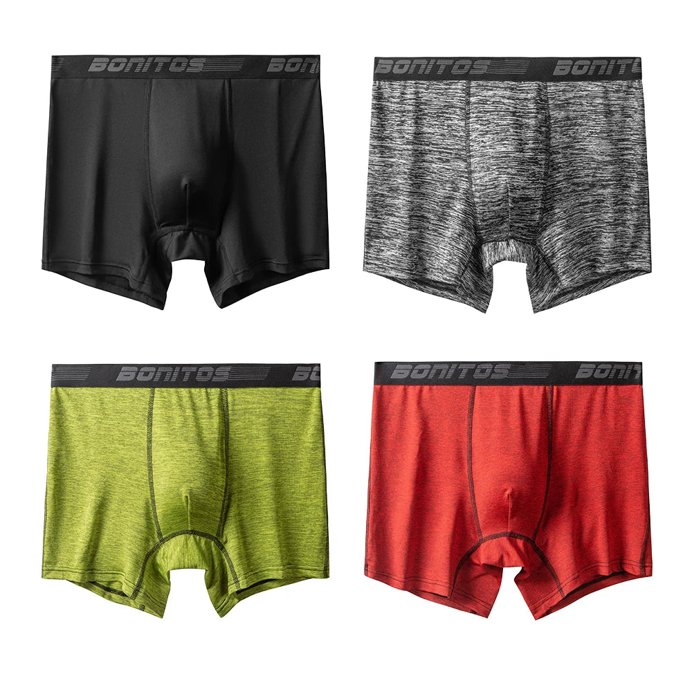 Men's Stretch Boxer Briefs, 4-Pack