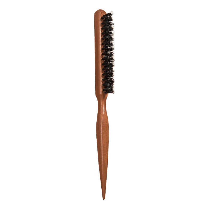 Premium Bristle Hairbrush with Wooden Handle – Frizz Reducer & Scalp Massage Brush
