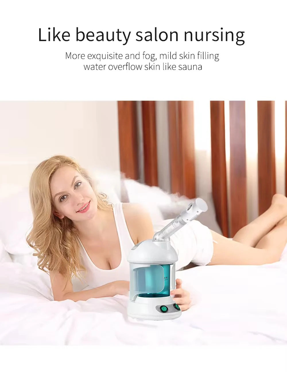 Ozone Facial Steamer & Cold Mist Sprayer – 3-in-1 Hot Steam, Cold Mist & Hair Baking Oil Spa Beauty Device